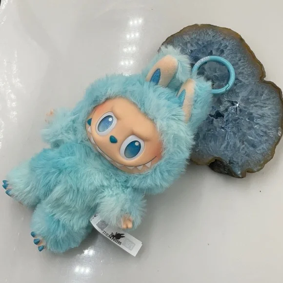 HardToFindVerifiedPOPMART the Monsters Big Into Energy “Hope” Blue PlushLabubu - Picture 2 of 14